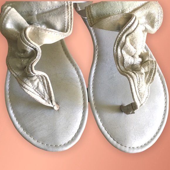 Silver Ruffle Sandals - Picture 3 of 3